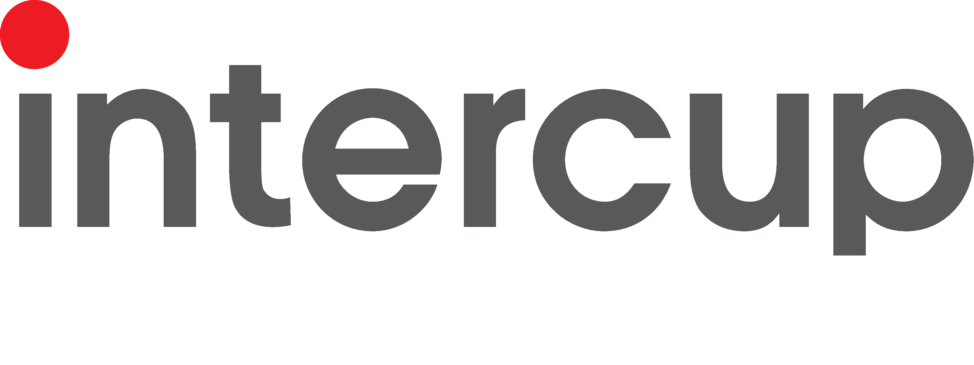 Intercup Logo mit rotem i-Tüpfelchen